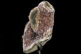 Sparkling Druzy Amethyst Geode - Metal Stand #83740-3